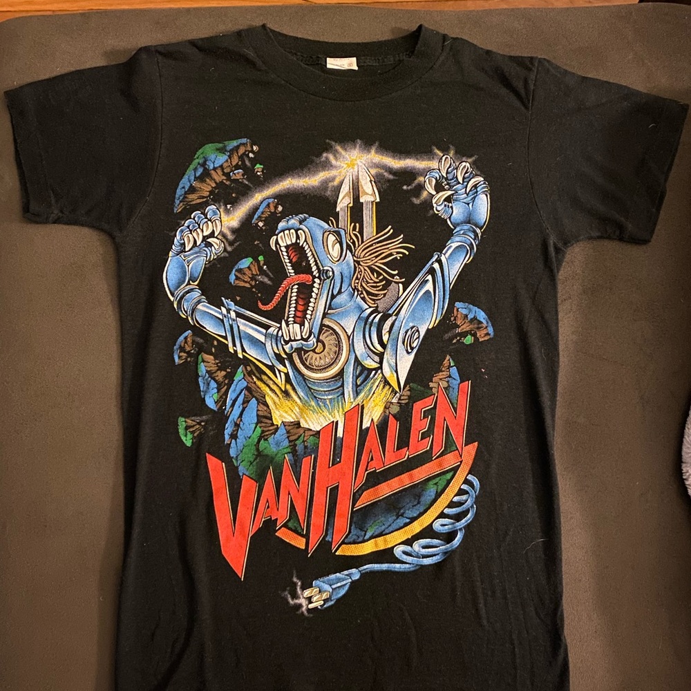 VINTAGE 1980s Van Halen tshirt - Picture 2 of 3
